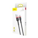 Kabel USB do Micro USB Baseus Cafule 2.4A 1m (czerwono-czarny)