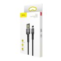 Kabel Lightning USB (dwustronny) Baseus Cafule 2,4A 1m (szaro-czarny)