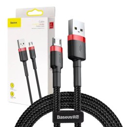 Kabel USB do Micro USB Baseus Cafule 2A 3m (czarno-czerwony)