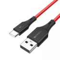 Kabel USB do USB-C BlitzWolf BW-TC15 3A 1.8m (czerwony)