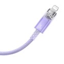 Kabel szybko ładujący Baseus USB-C do Lightning Explorer Series 1m, 20W (fioletowy)