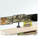 Uchwyt biurkowy na 3 monitory LCD Maclean, VESA 75x75 oraz 100x100, 2x USB 3.0, 17-27", 3x7kg, MC-811