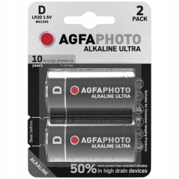 2x BATERIA AGFAPHOTO ULTRA D LR20 R20 ALKALICZNA