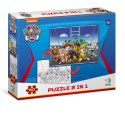 PUZZLE 2w1 PSI PATROL PAW PATROL UKŁADANKA I KOLOROWANKA W JEDNYM ZESTAWIE