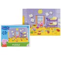 PUZZLE "ŚWINKA PEPPA" ZABAWA 60 ELEMENTÓW KOLOROWA UKŁADANKA DLA DZIECI