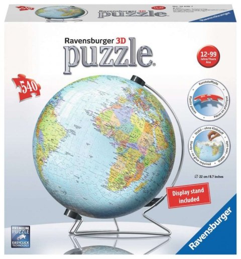 Puzzle 540 elementów 3D Kula Dziecinny globus