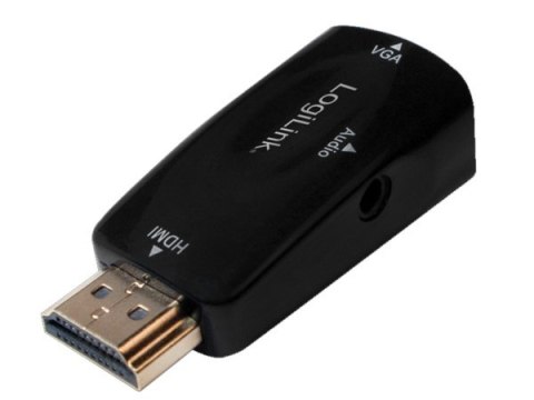 Adapter HDMI wt./ VGA gn.+ jack3,5 gn. LogiLink