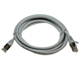 Kabel patchcord SFTP6A linka Cu 2,0m szary