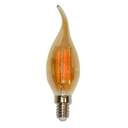 Żarówka LED Filament B CA35 E14 4W 2200K gold.