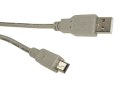 Kabel USB wtyk A- mini USB B 2m