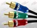 Kabel 3RCA 1,5m MRS-103 OCC HiFi 13mm z fitrem-