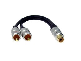 Adapter gn.RCA/2*wt.RCA przewód digit długość 24cm