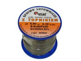 Cyna 0,90/ 250g Sn60Pb40 z topnikiem Cynel --