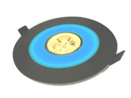 Downlight ARIES blue 3*1W biały ciepły,srebrny -