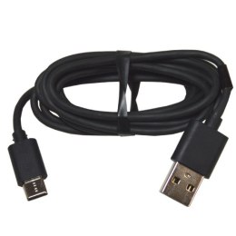 Kabel USB wtyk A- Type-C 1,5m czarny