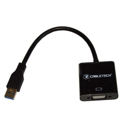 Konwerter USB 3.0 wtyk na VGA gniazdo na kablu cza