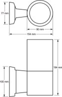 Oprawa elewacyjna Kiltor 1x GU10 czarny