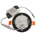 Panel led okrągły Gerd 3W 4000K czarny downlight