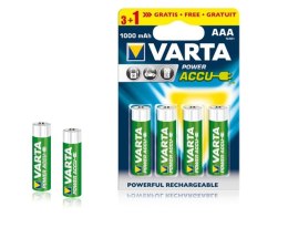 BAT0254 Akumulator VARTA AAA 1000mAh 4szt./bl.