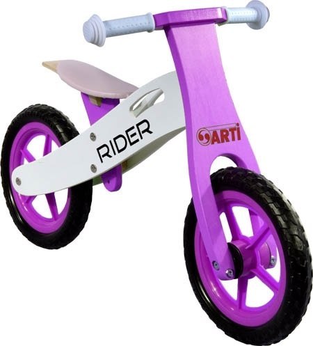 ARTI RIDER LIGHT PURPLE Rowek Biegowy Drewniany PIANKOWE KOŁA