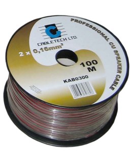 KAB0300 Kabel głośnikowy 0,16mm czarny