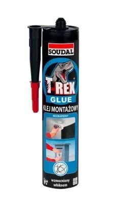 SOUDAL KLEJ MONTAŻOWY BEZBARWNY 310G T-REX