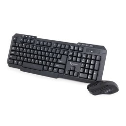 Gembird Gembird | Desktop Set | KBS-WM-02 | Keyboard and Mouse Set | Wireless | Mouse included | US | Black | USB | US | 450 g | Numeric