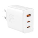 Ładowarka sieciowa Baseus OS-Cube Pro 2xUSB-C + USB, 65W (biała)