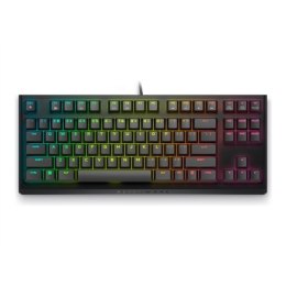 Dell Alienware Tenkeyless AW420K | Klawiatura Gamingowa | Przewodowa | EN | Ciemna Strona Księżyca | CHERRY MX Red