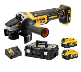 DEWALT SZLIFIERKA KĄTOWA AKUMULATOROWA 125 MM XR 2*5,0AH