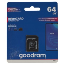 Karta pamięci micro SDXC GOODRAM 64GB Class10 UHS-