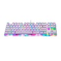 Klawiatura mechaniczna gamingowa Motospeed K87S RGB (biała)