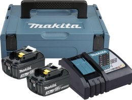 MAKITA ZESTAW ZASILAJĄCY 18V MAKPAC 2*3.0AH BL1830B+DC18RC