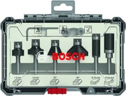 BOSCH ZESTAW FREZÓW 6 SZT. TRIM&EDGING UCHWYT 6MM