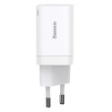 Ładowarka sieciowa Baseus Super Si Pro Quick Charger USB + USB-C 30W (biała)