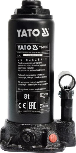 YATO PODNOŚNIK HYDRAULICZNY SŁUPKOWY 8T