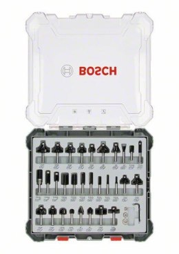 BOSCH ZESTAW FREZÓW 30 SZT. UCHWYT 8MM