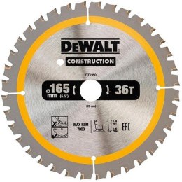 DEWALT PIŁA TARCZOWA DO DREWNA 165/20MM, 40 ZĘBÓW