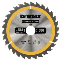 DEWALT PIŁA TARCZOWA DO DREWNA 184/30MM, 30 ZĘBÓW