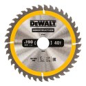 DEWALT PIŁA TARCZOWA DO DREWNA 190/30MM, 40 ZĘBÓW