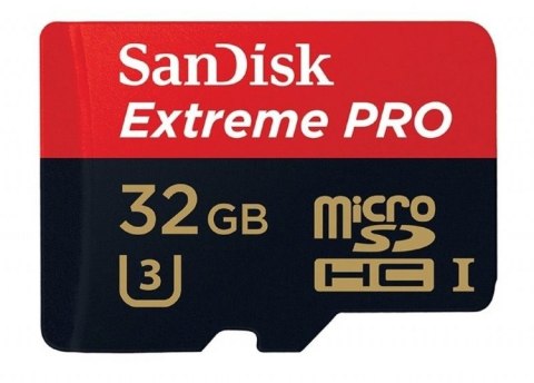 Karta pamięci SanDisk Extreme Pro microSDHC 32GB 100/90 MB/s A1 C10 V30 (SDSQXCG-032G-GN6MA)