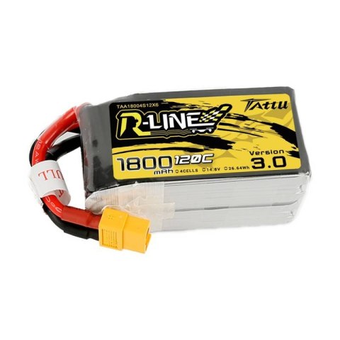 Akumulator Tattu R-Line Version 3.0 1800mAh 14,8V 120C 4S1P XT60