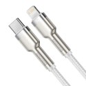 Kabel USB-C do Lightning Baseus Cafule, PD, 20W, 2m (biały)