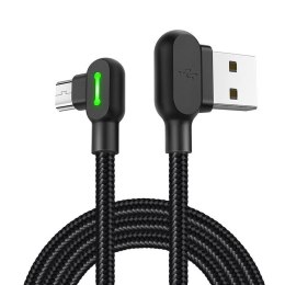 Kabel USB do Micro USB kątowy Mcdodo CA-5280 LED, 0.5m (czarny)