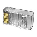 Wtyczka modułowa RJ45 CAT6 UTP Vention IDDR0-100 przezroczysta 100 szt.