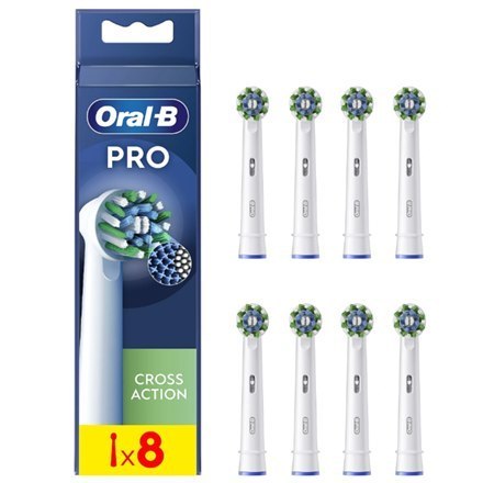 Oral-B Oral-B | Wymienne główki szczoteczki do zębów | EB50RX-8 Cross Action Pro | Główki | Dla dorosłych | Liczba główek szczoteczki w