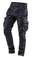 NEO SPODNIE ROBOCZE 5-KIESZENIOWE DENIM ROZMIAR S