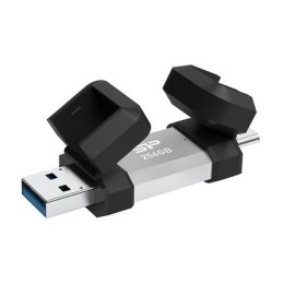 Silicon Power Silicon Power Dual USB Drive | Mobile C51 | 256 GB | USB Type-A i USB Type-C | Srebrny