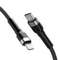 Kabel przewód do iPhone USB-C - Lightning PD 30W 1m czarny