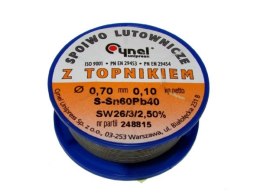 Cyna 0,70/100g Sn60Pb40 z topnikiem Cynel